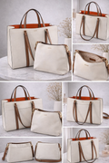 Set de Bolsas ALDO 2 Piezas Tote Grande + Crossbody Beige Elegante